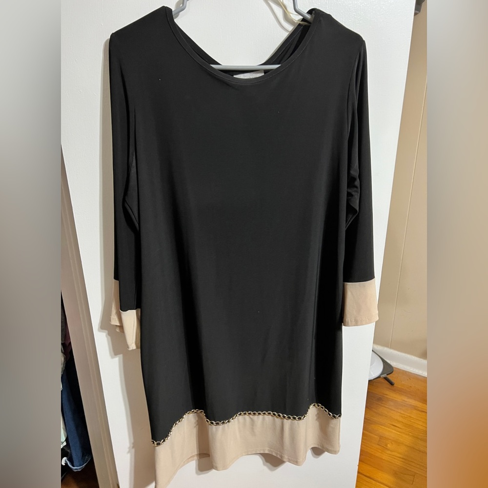 Dress barn color block dress